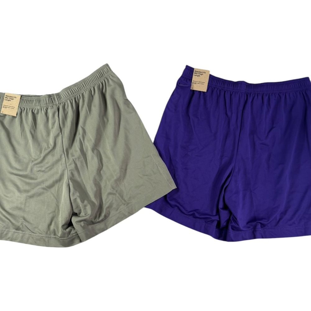 Kobe Dri Fit Basketball Shorts Youth XL Purple Green Mid Thigh Length Bundle - Picture 2 of 6